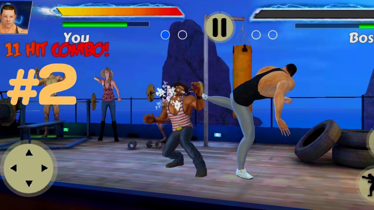 COMBO FIGHT WITH BOSS | GYM FIGHTING GAMES: BODYBUILDER TRAINER FIGHT PRO | ANDROID GAMEPLAY | 2021