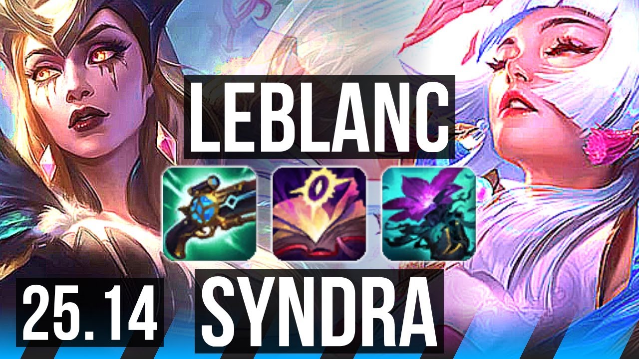LEBLANC vs SYNDRA (MID) | 12/3/9 | EUW Master | 25.14