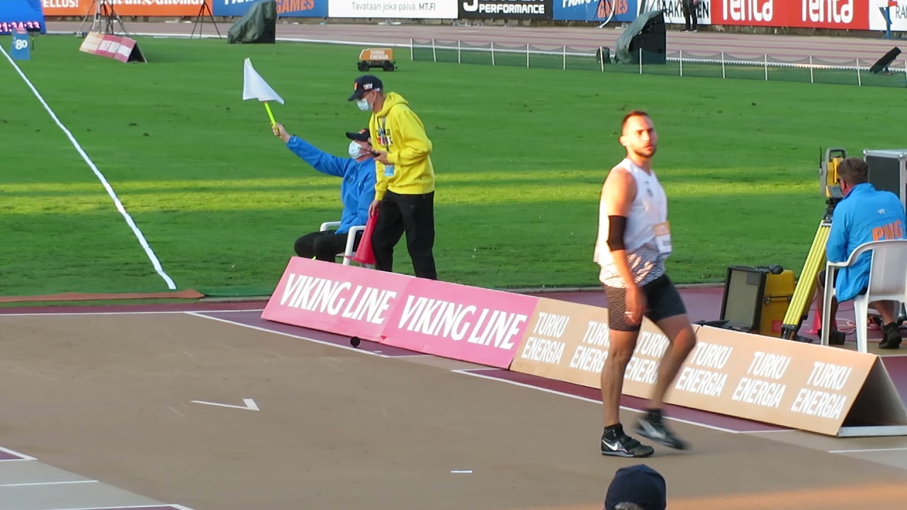 Paavo Nurmi Games 2021  #javelinthrow  #yleisurheilu  Marcin Krukowski  POL   89,55  PB  NR