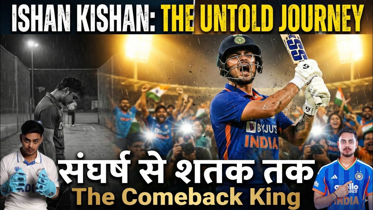 “ ईशान किशन : Struggle. Comeback. Century – The Ishan Kishan Story” 💪 🔥 🔥 