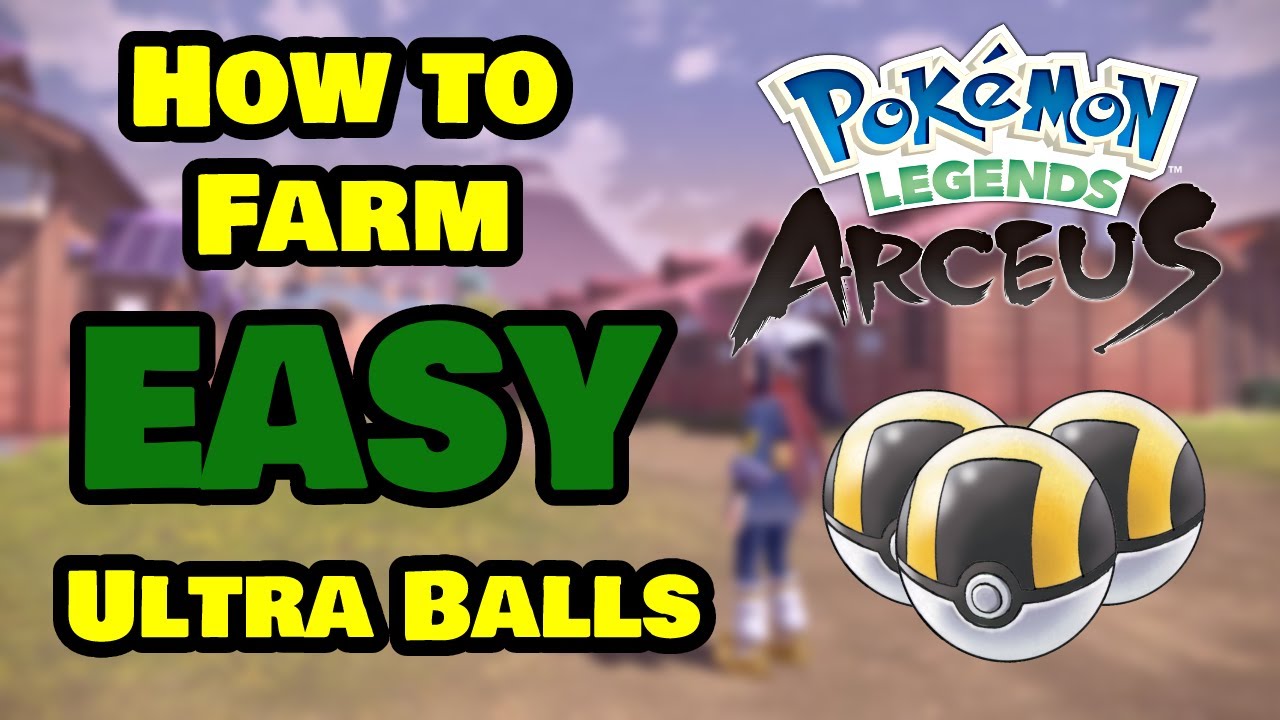 BEST WAY to FARM ULTRA BALLS in POKEMON LEGENDS ARCEUS! HOW to BUY CRAFT and FARM ULTRA BALLS!