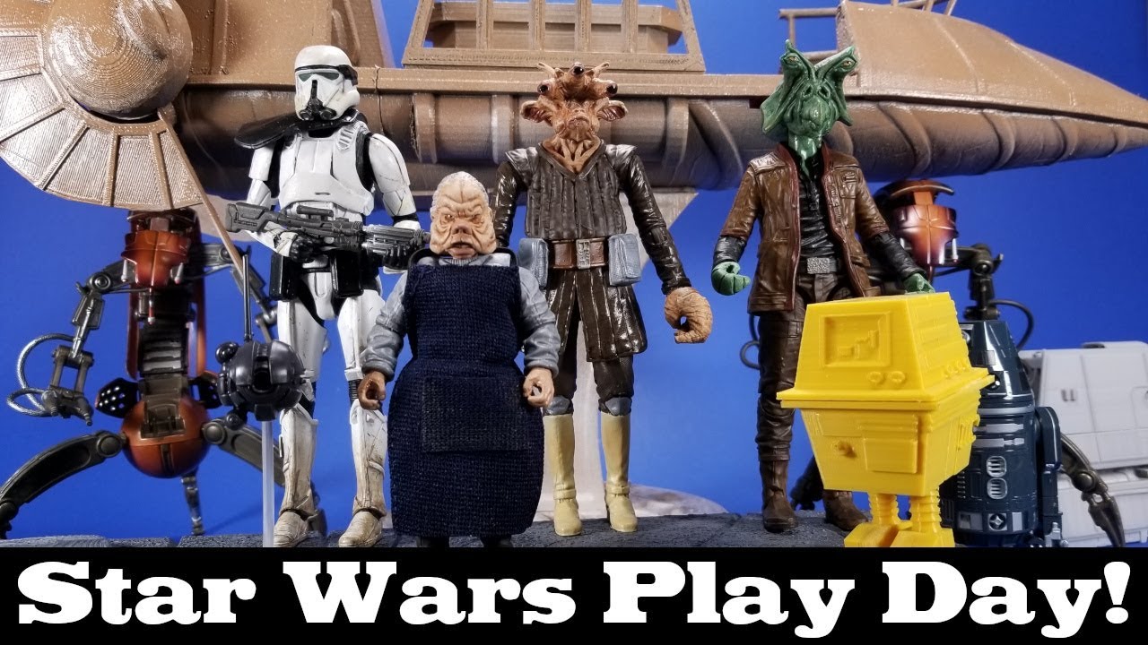Star Wars Play Day! Customs, 3D Prints, Third Party and Official Items for a 6-inch Display