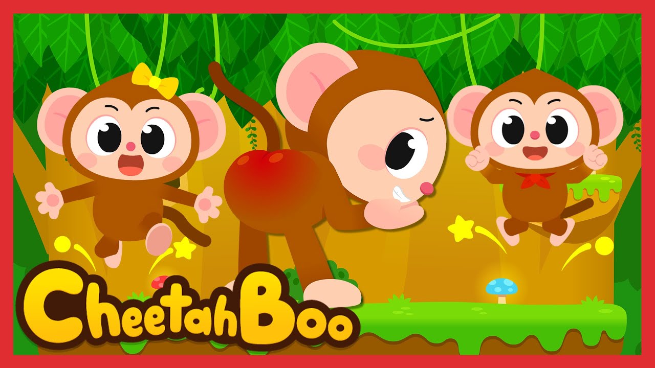 🐒Fun and Energetic Monkey songs Compilation🐒 | nursery rhymes | kids song | #cheetahboo