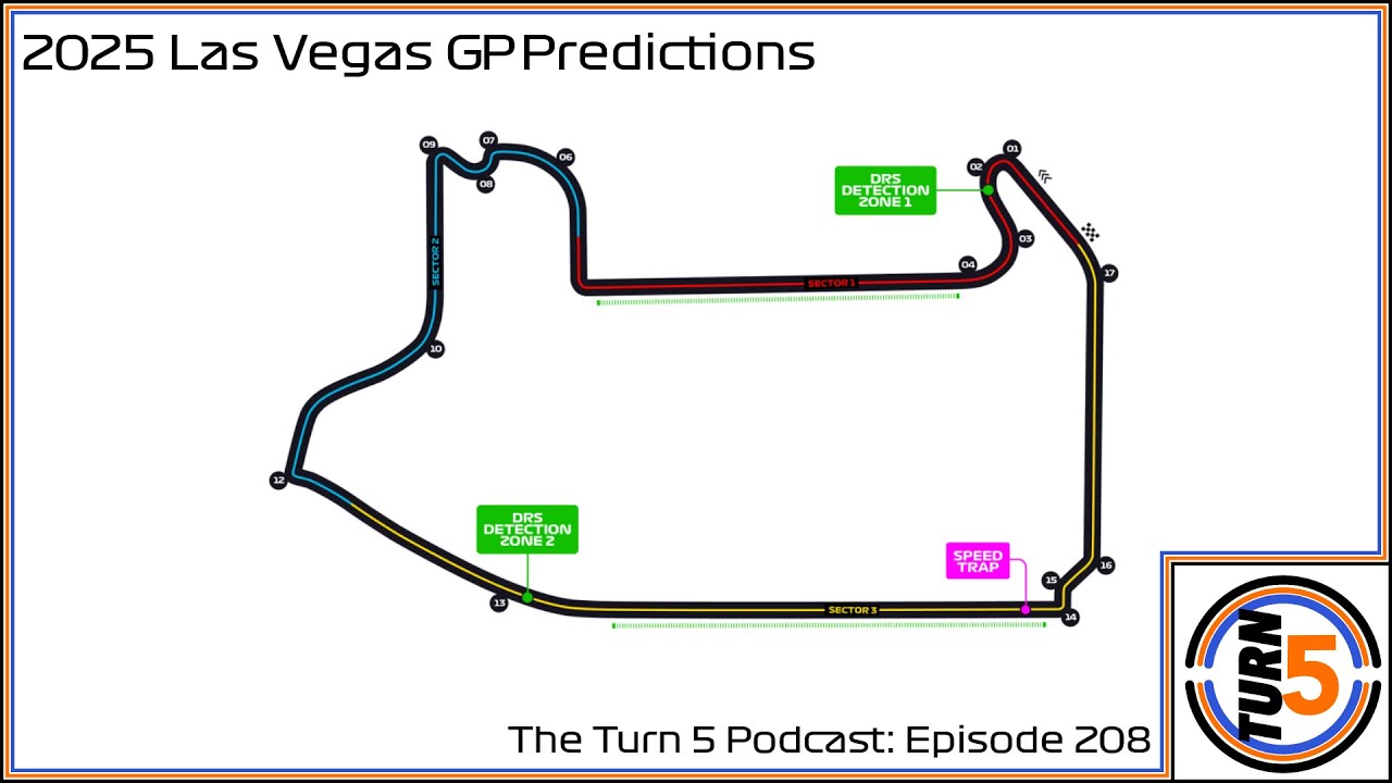 2025 Las Vegas GP Predictions | The Turn 5 Podcast Episode 208