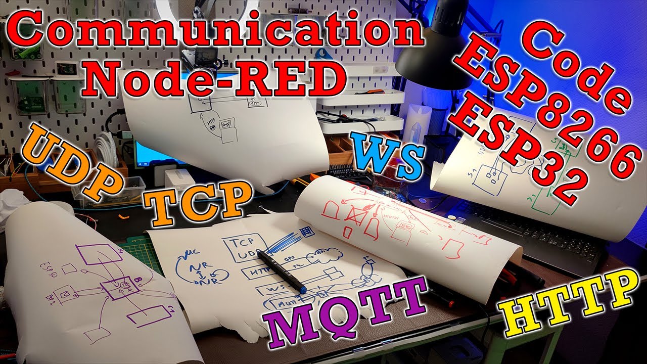 [Cours 5.3 Bioautomatique] Communication Node-RED (UDP, TCP, HTTP, WS, MQTT) ESP8266 et ESP32