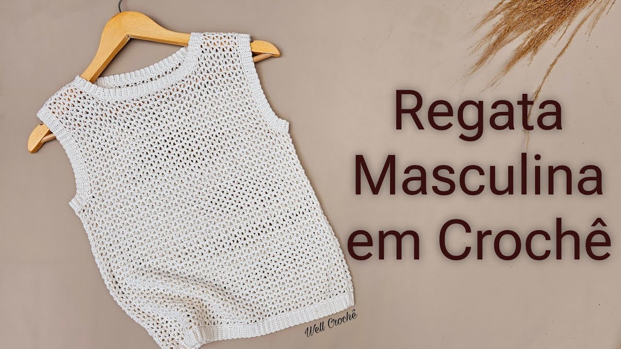 Regata Masculina em Crochê