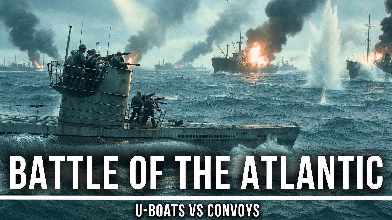 Fall Asleep To | The ENTIRE Battle of the Atlantic – U-Boats vs Convoys | WW2 Naval War Documentary