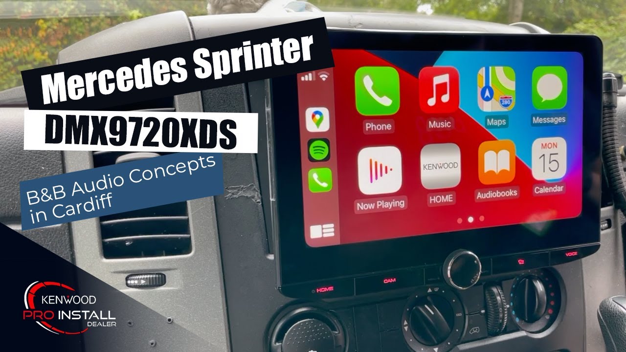 Mercedes Sprinter Install KENWOOD DMX9720XDS Wireless  CarPlay, Android Auto by B&B Audio Concepts