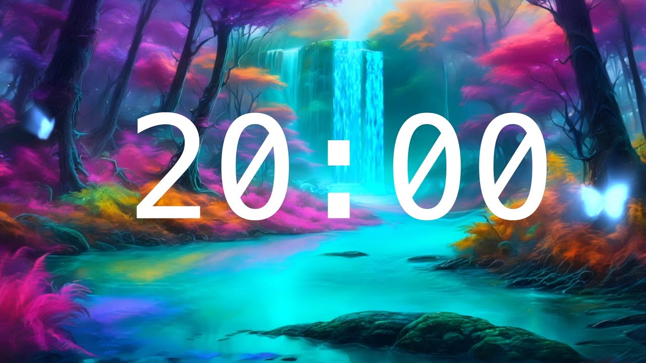 20 Minute Countdown Timer with Alarm | Fantasy World| Calming Music | Classroom Timers