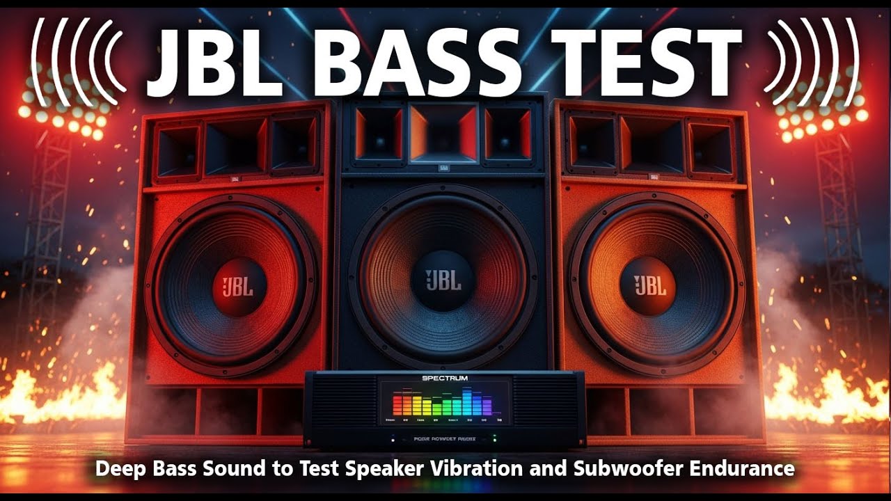 JBL BASS STRESS TEST 🔊 Deep Bass Sound to Test Speaker Vibration and Subwoofer Endurance