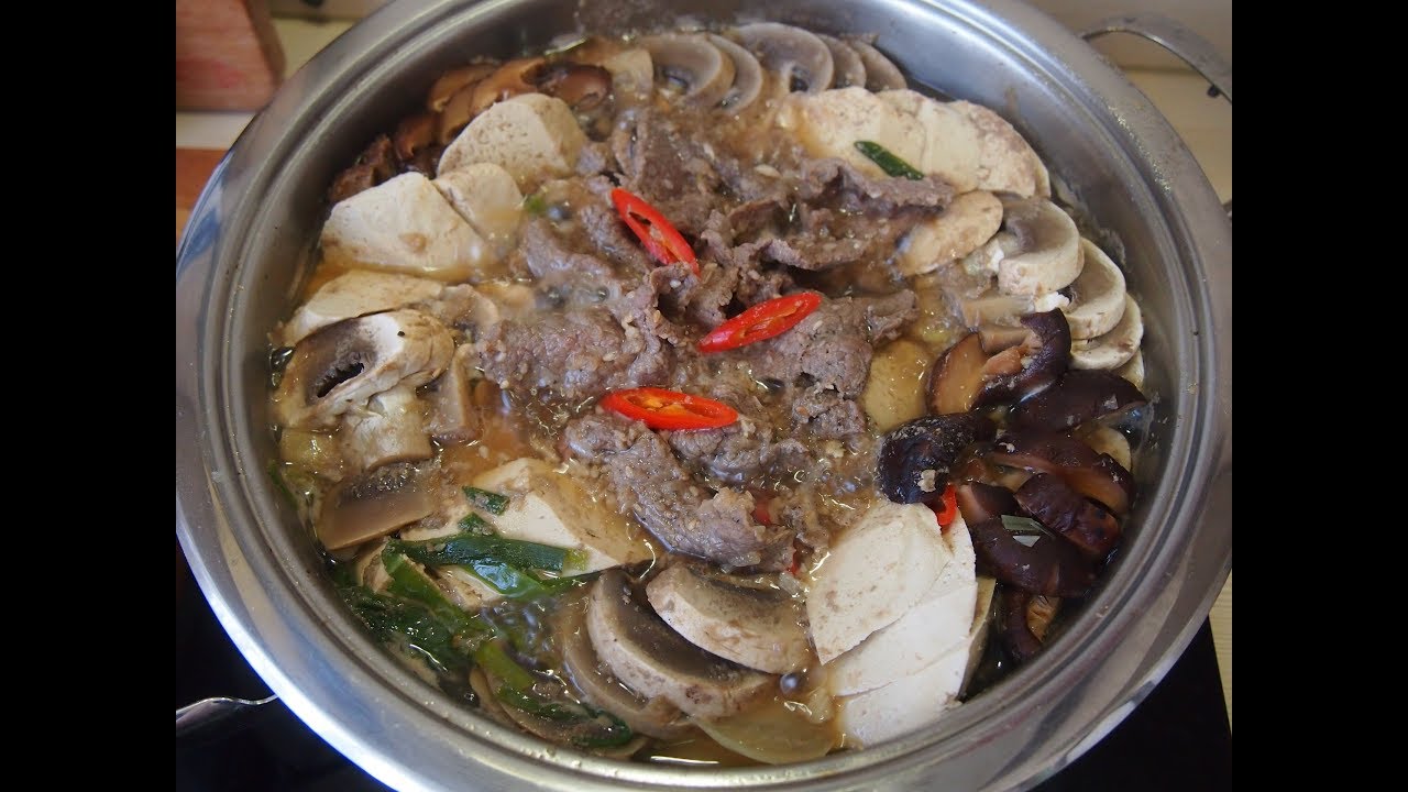 Традиционная корейская кухня: Пулькоги чонголь (불고기전골) или рагу из пулькоги