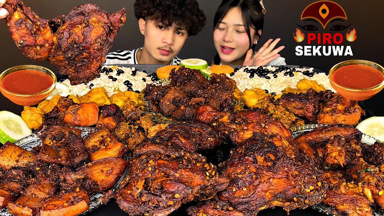 NEWARI KHAJA MUKBANG WITH MY BABE🩷| PIRO PORK SEKUWA🥵BUFF SEKUWA & CHICKEN SEKUWA | #mikasa 