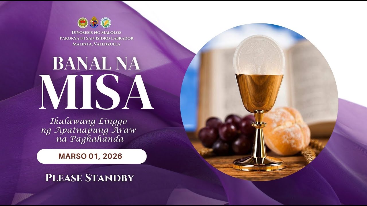 Marso 1, 2026 | Banal na Misa | Ika-4:00 ng Hapon

Ikalawang Linggo ng Apatnapung Araw na Paghahanda