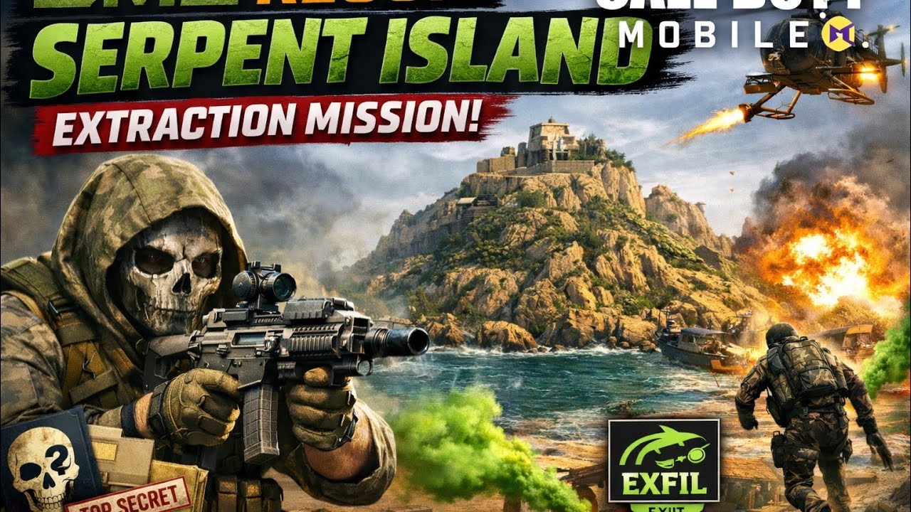 DMZ Recon Serpent Island Extraction Mission | Call of Duty Mobile Intense Gameplay