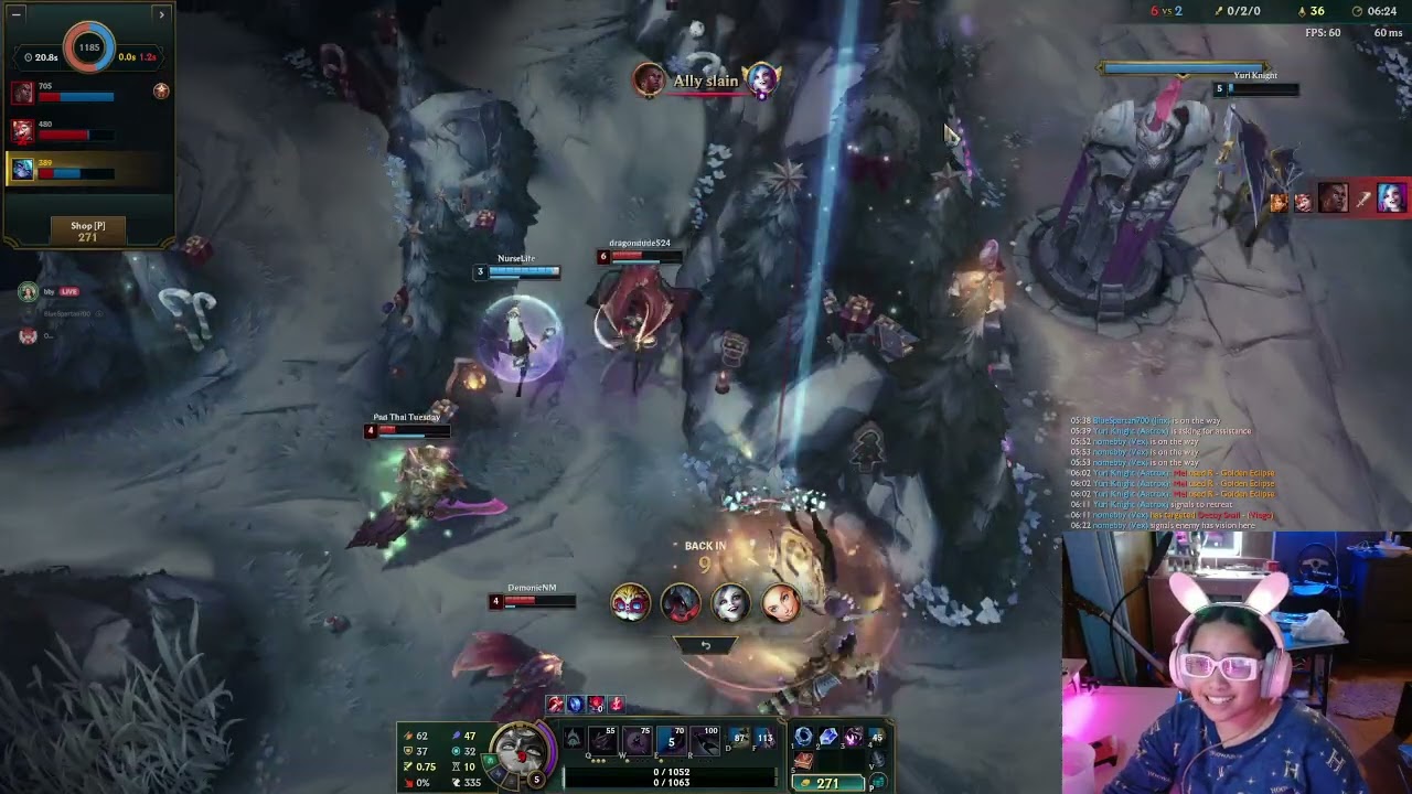 01/05/2026 - Vex Mid - 6/9/4 | 48% KP - Solo Ranked - 9th Overall - Demoted Gold 2