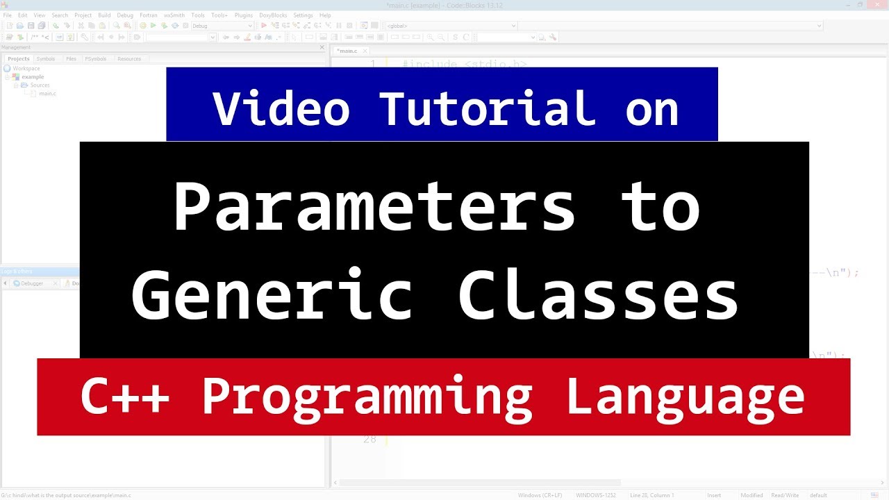 Default Data Types as Parameters to Generic Classes | C++ Programming Video Tutorial