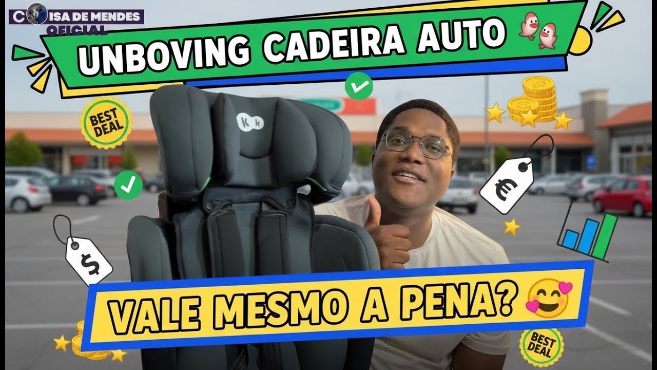 UNBOXING COMPLETO da Kinderkraft Comfort Up i-Size (76–150 cm) - Cadeira de carro
