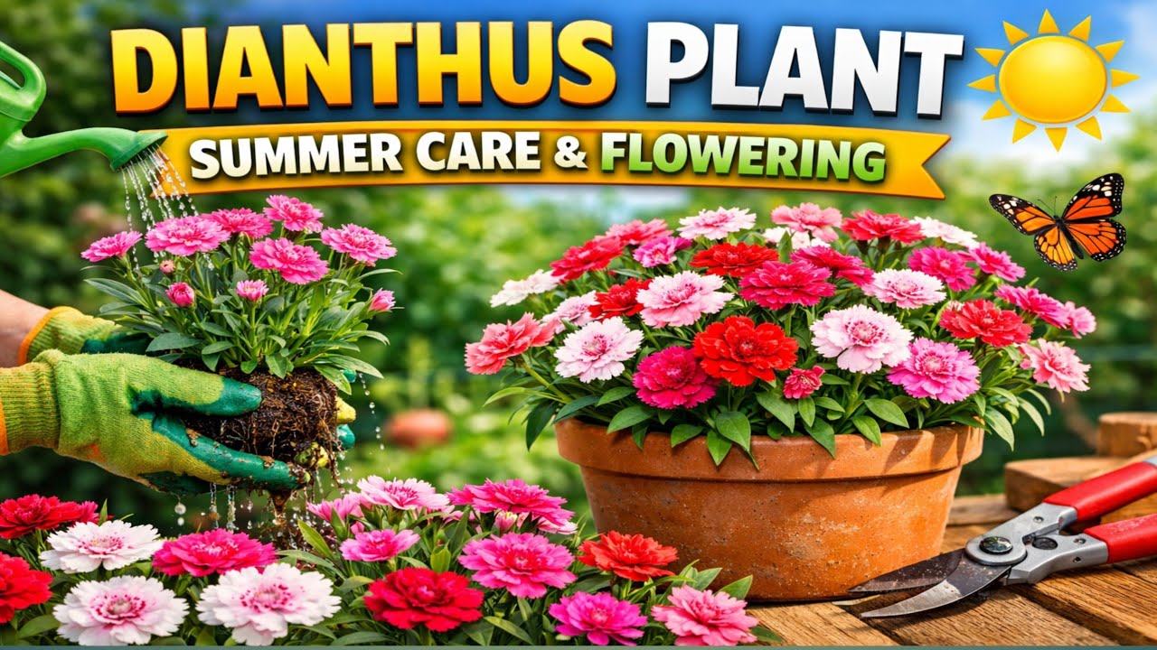 Dianthus से गरमी में देख भाल कैसे करे ||Dianthus summer care for flowering ।