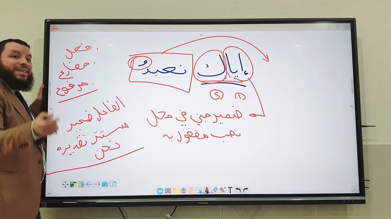 الضمائر البارزة المتصلة و المنفصلة ، و الضمائر المستترة .