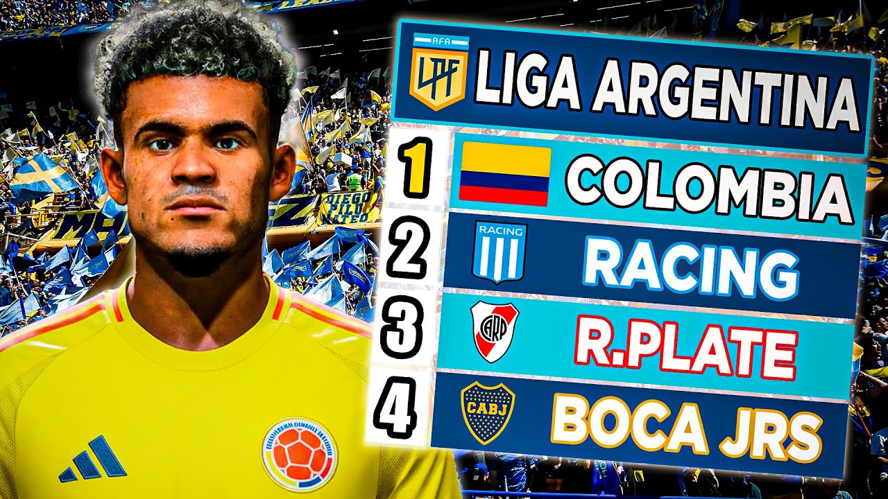 Puse a la SELECCIÓN COLOMBIA en la LIGA ARGENTINA