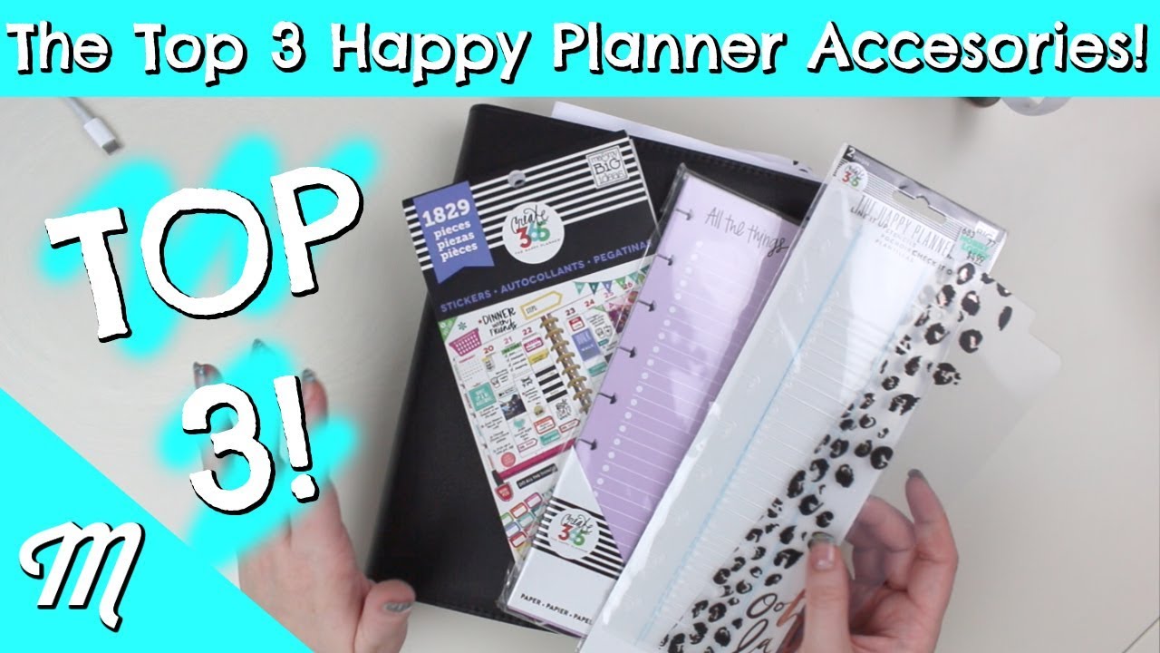 The Top 3 Happy Planner Accessories! | BIG Happy Planner GIVEAWAY Winner!