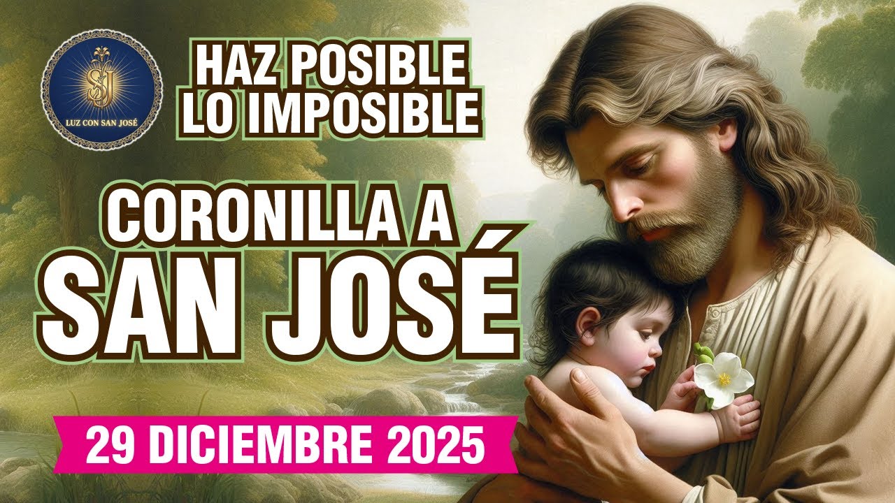 Lunes de Milagros con San José 🌿 Coronilla Poderosa para lo Imposible | Hoy 29 Diciembre 🙏