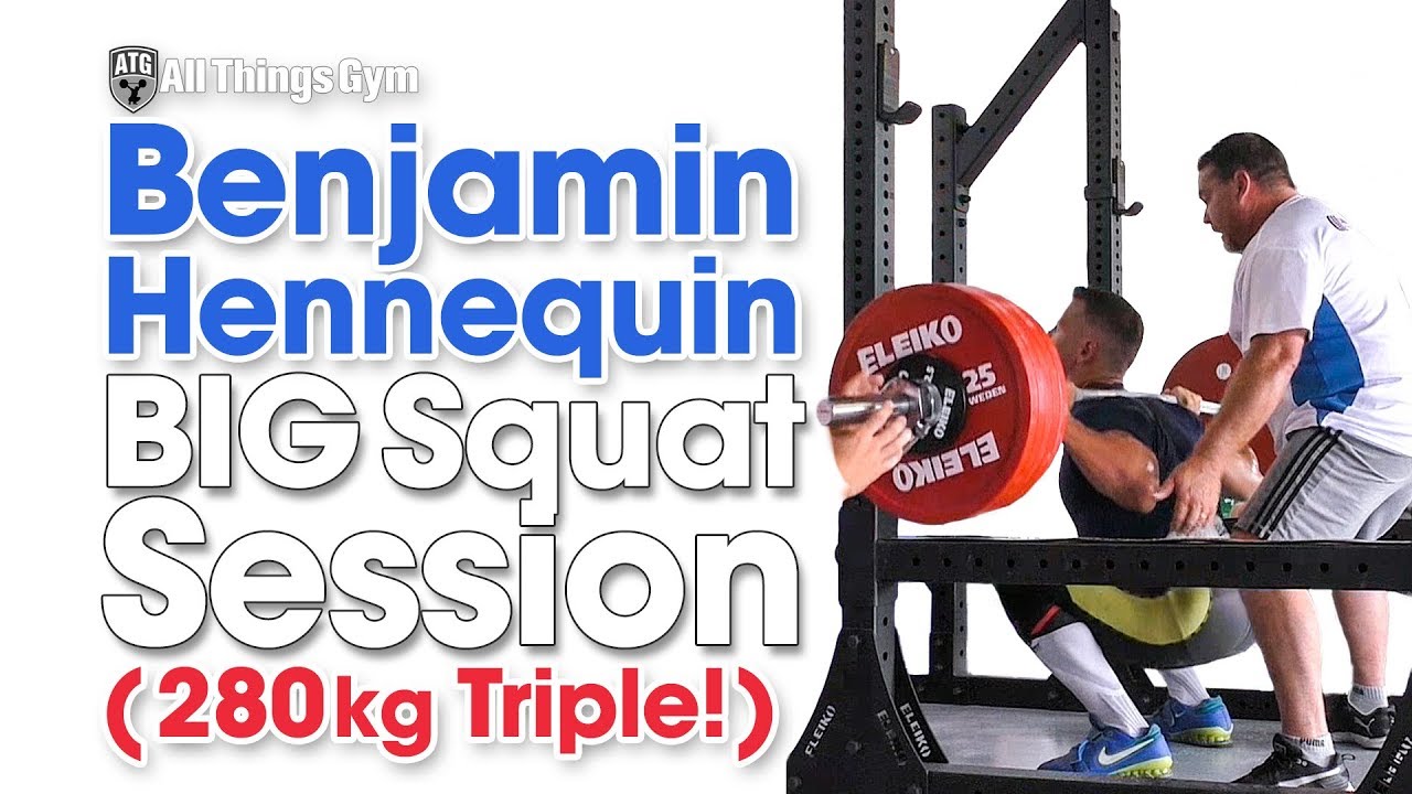 Benjamin Hennequin BIG Squat Session (280kg Triple at 92kg!) 🇫🇷