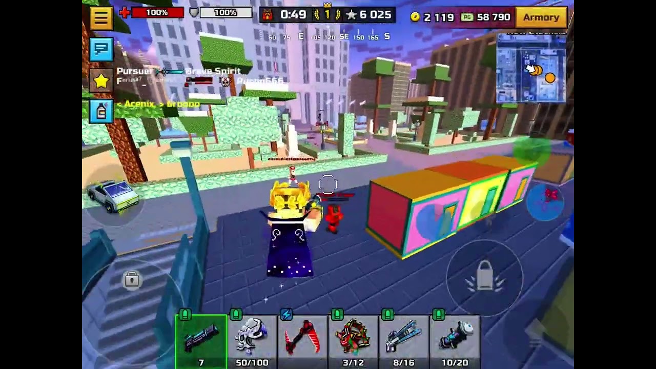 Pixel Gun 3D: Playing Free Play, For Nearly 1 Hour, 11 Minutes (Gameplay/Free Play)