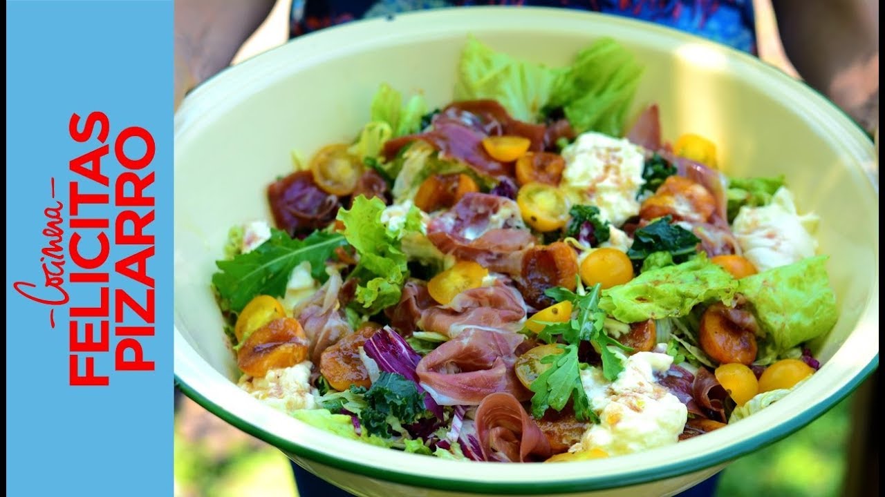 Ensalada de Burrata & Jamón Crudo | Felicitas Pizarro