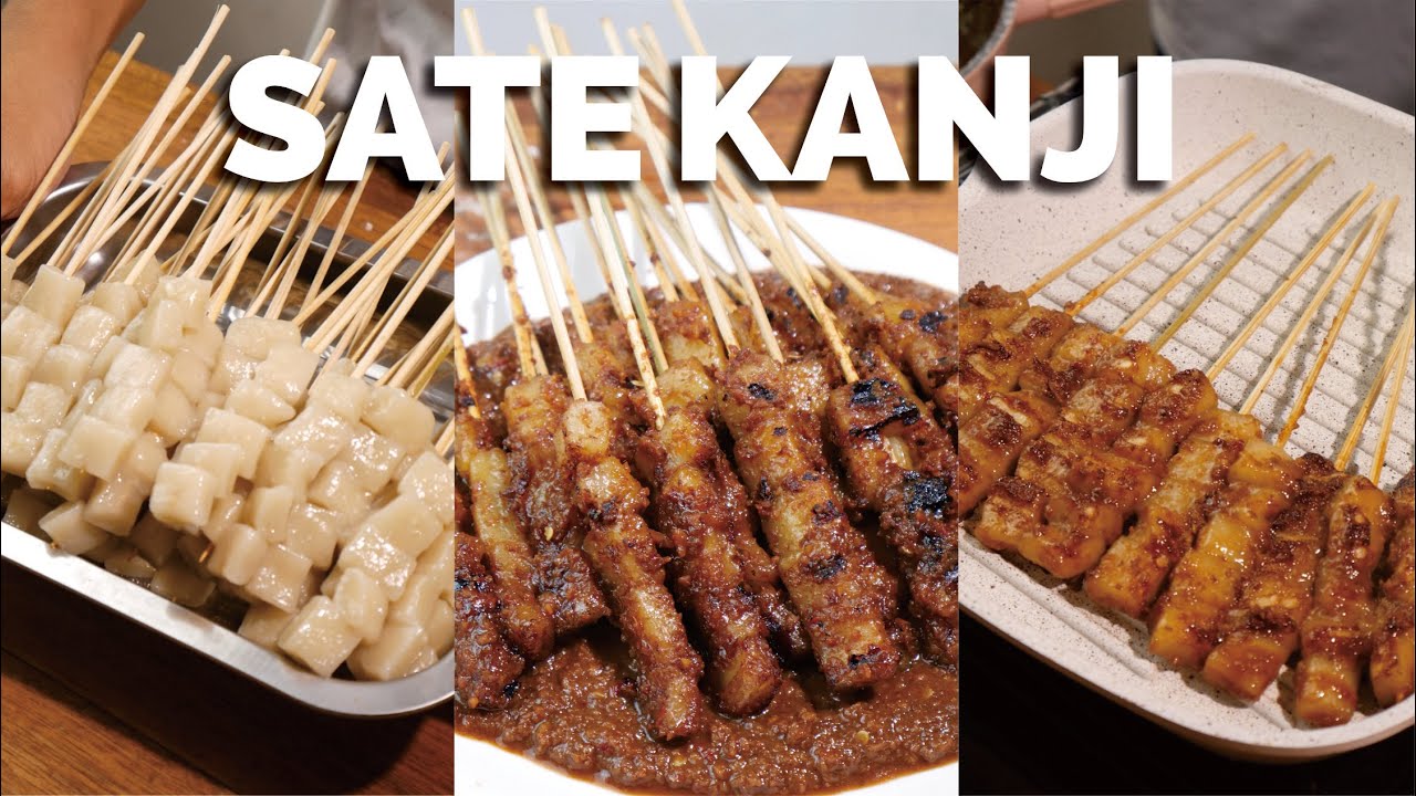 Tanpa Ayam Tanpa Sapi!! SATE KANJI Bumbu Kacang FAVORIT!! Cocok Untuk Rame an Tahun Baru - EKONOMIS
