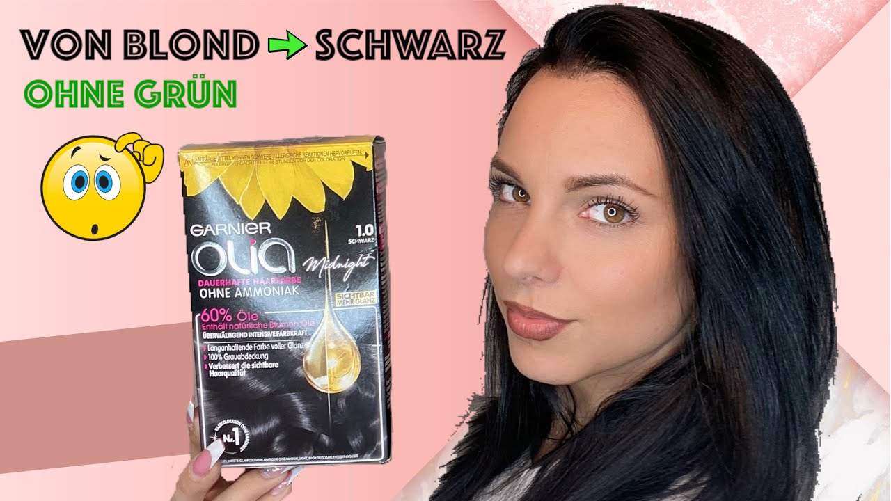 Haare SCHWARZ färben 😱 Glow UP mit OLIA ⁉️ DIY