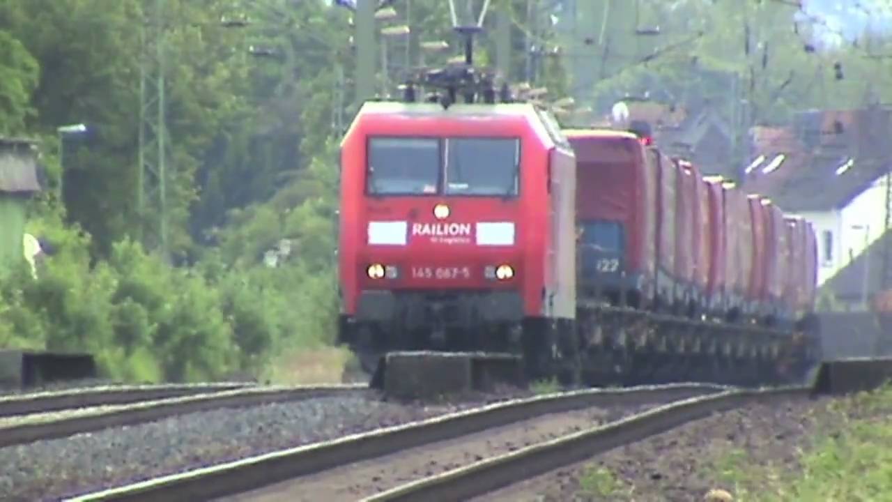 SNCF Prima, 2x BR189, 2x BR145, BR185, ICEIII, BR425, BR143 nordw&auml;rtiges Ortsende Unkel