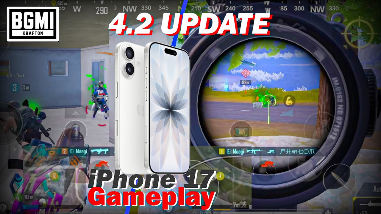 BGMI 4.2 Update | iphone 17 | 90fps Gameplay with screen reording |