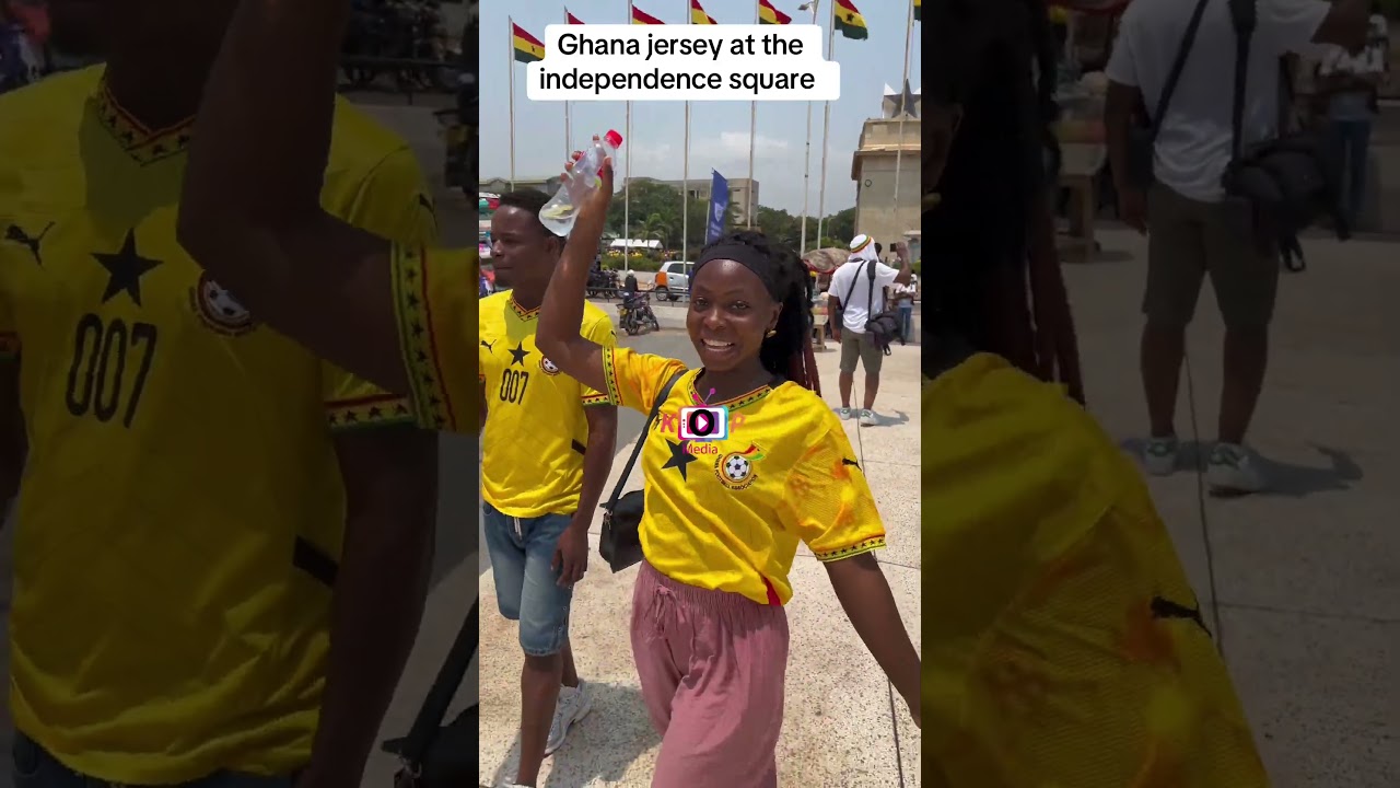 Ghana jersey party at the independence square #ghana #ghana #trending #ghananews #independenceday