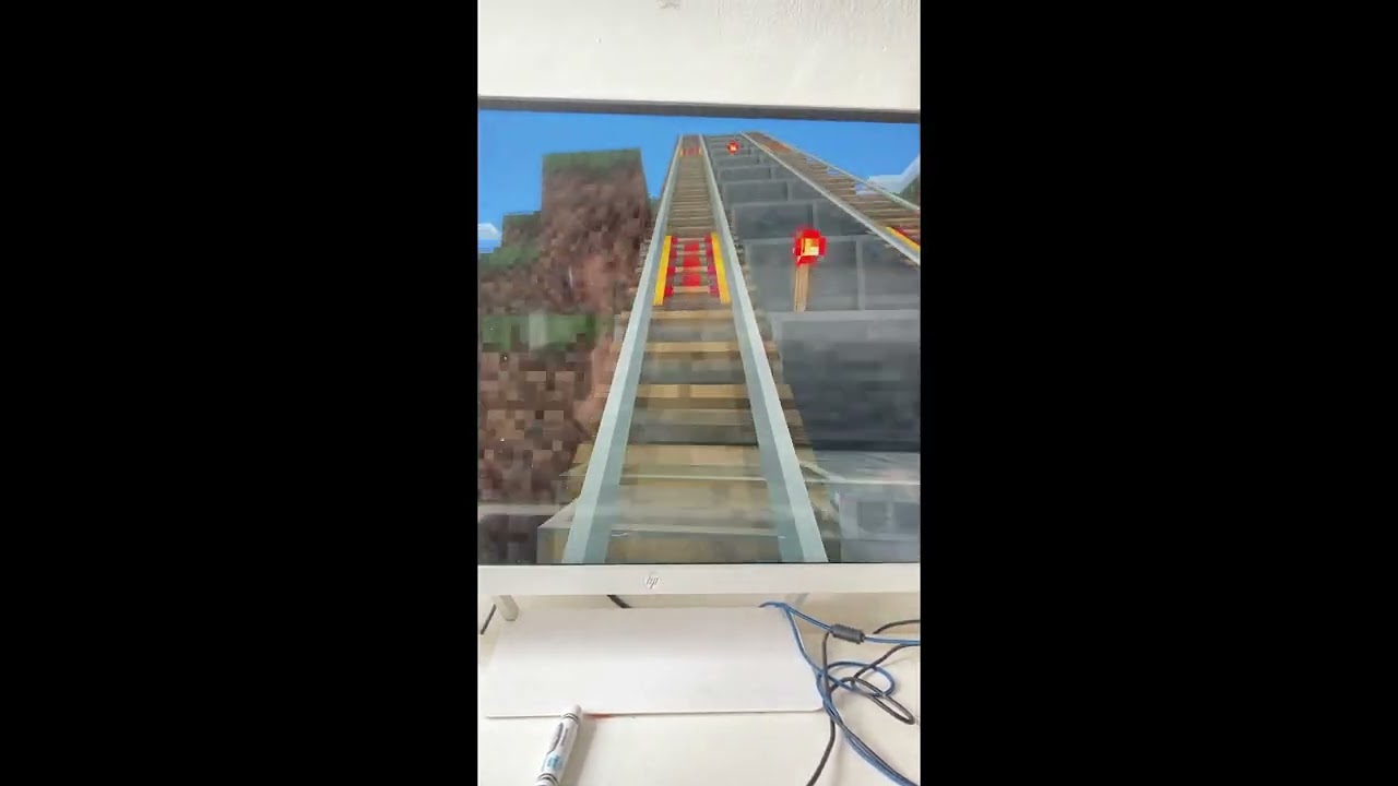 Hilton AirRail Sonic Line Hilton Skyscraper to North Garden Point Timelapse Both Directions