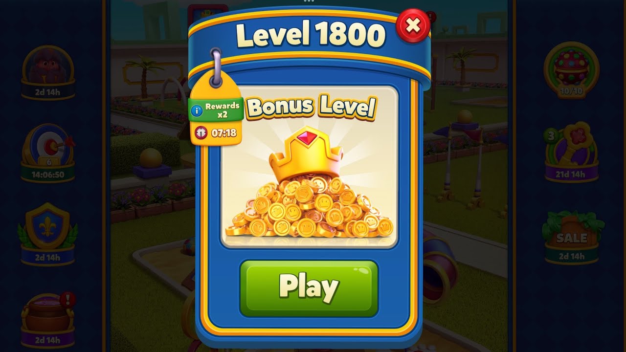 Royal Match - King Robert - Bonus Level 1800