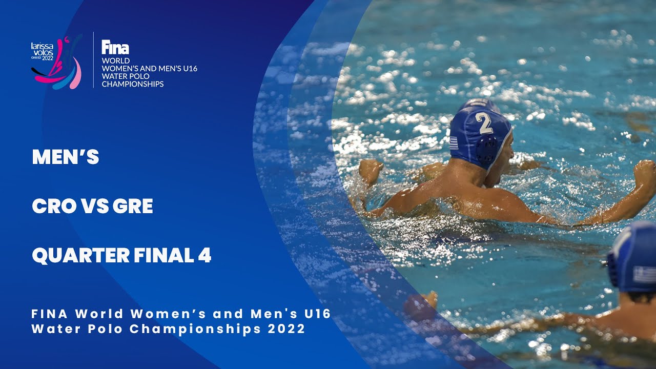 Quarter Finals 4 | Croatia vs Greece  | Men's U16 Water Polo Championships 2022 | Pool 1