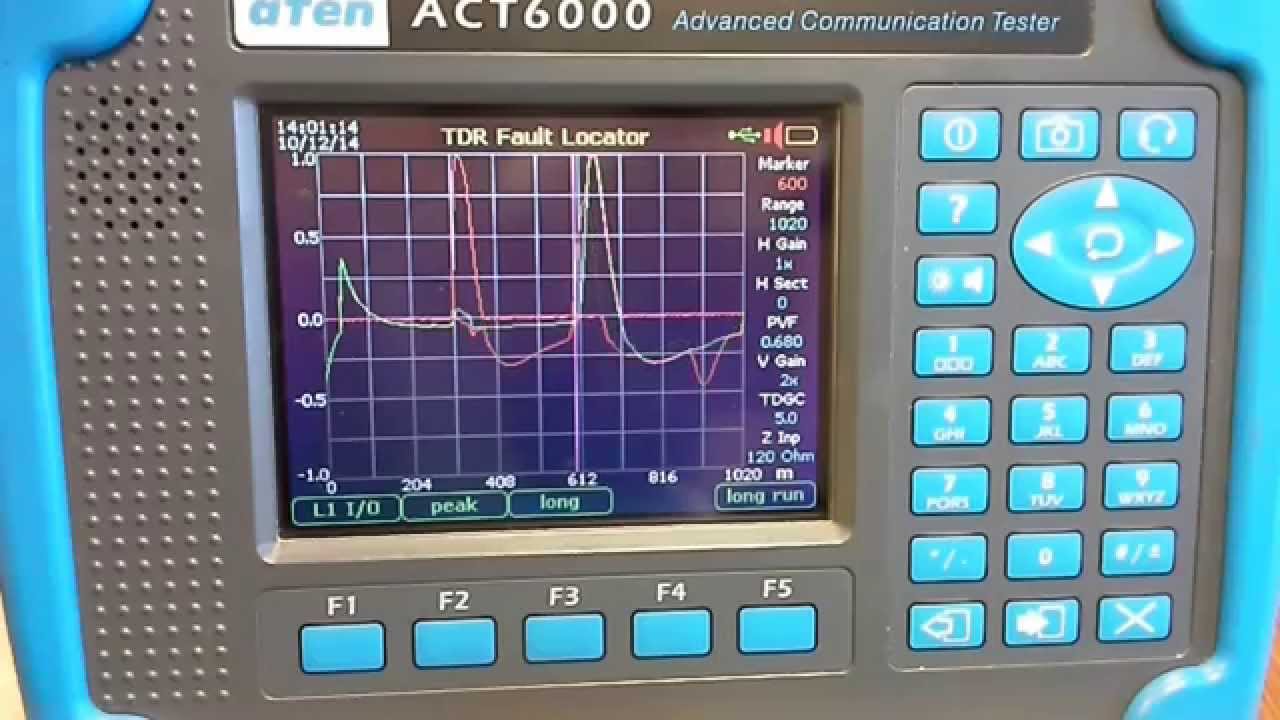 ATEN ACT6000   Part 2   TDR Fault Locator