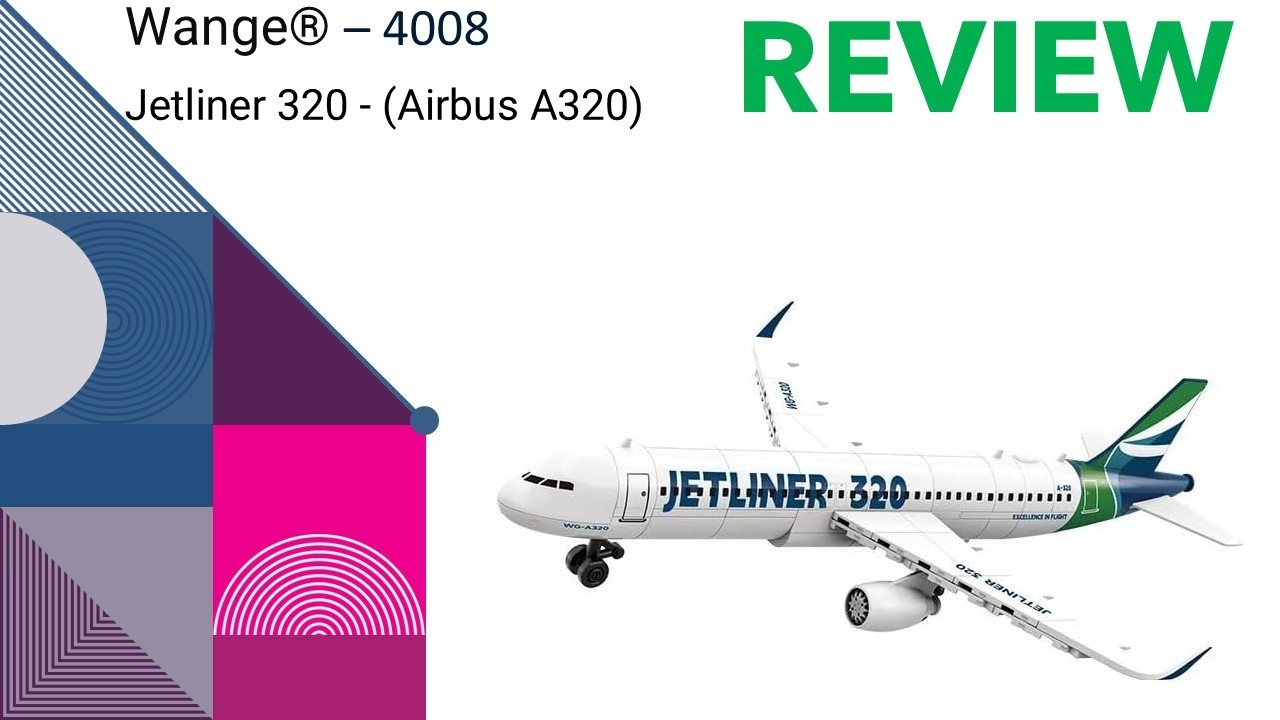 Wange - 4008 - Jetliner 320 Airbus 320 (REVIEW) # Ben's Lego ® / Klemmbausteine Welt - Video 280