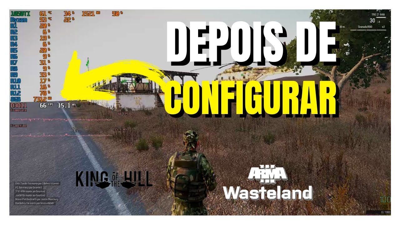 COMO CONFIGURAR O ARMA 3 | KOTH E WASTLAND [Fácil e Rápido]
