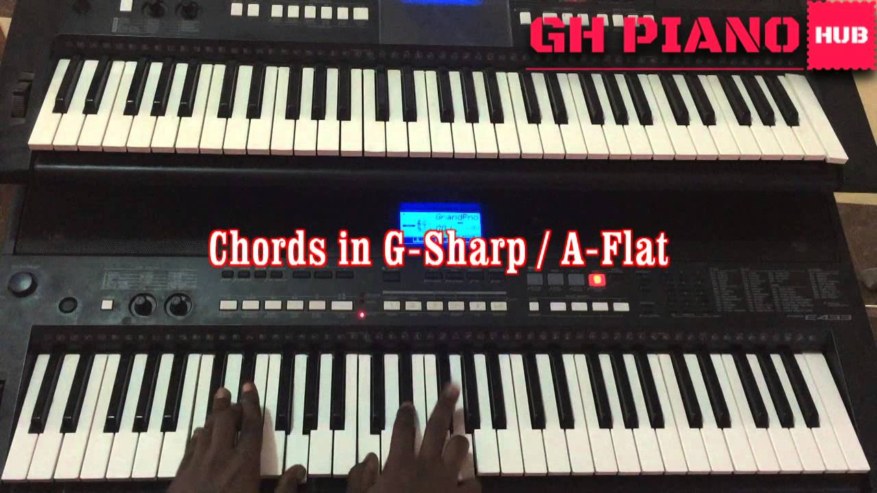 G sharp Beginner tutorial. Piano Afrik tutorial on the scale and sofas in Gsharp or Aflat