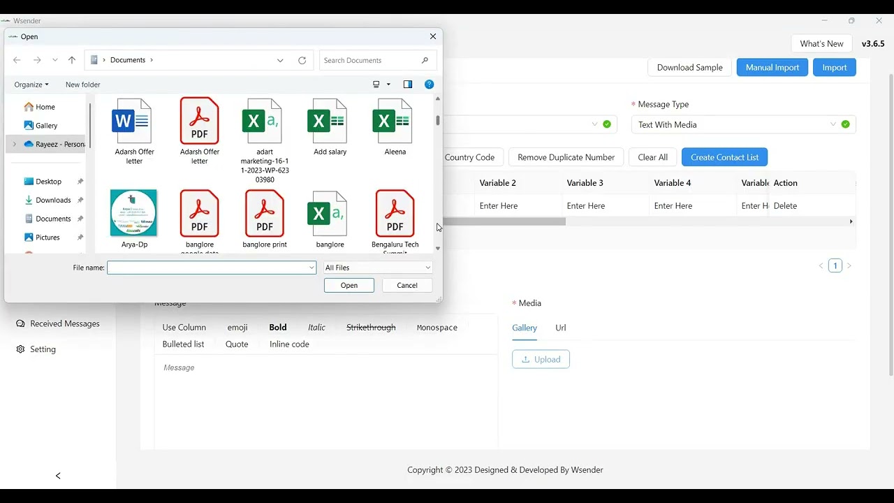 Wsender Desktop - WhatsApp Button Bulk Message Tool - Tamil