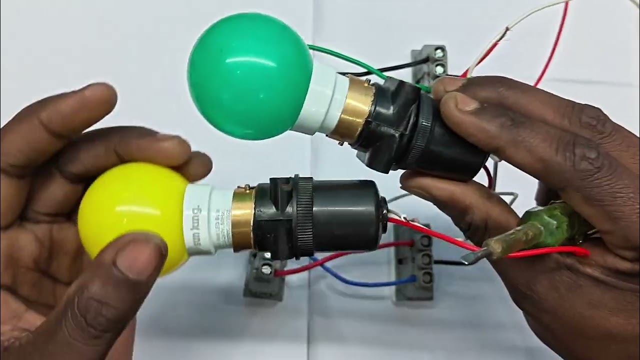 2 light 4 two way switch connection staircase wiring !