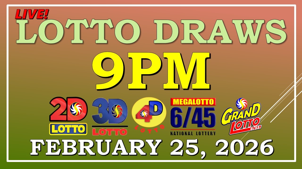 LOTTO RESULT  9PM DRAW , FEBRUARY 25,  2026@LottoResultTV15K