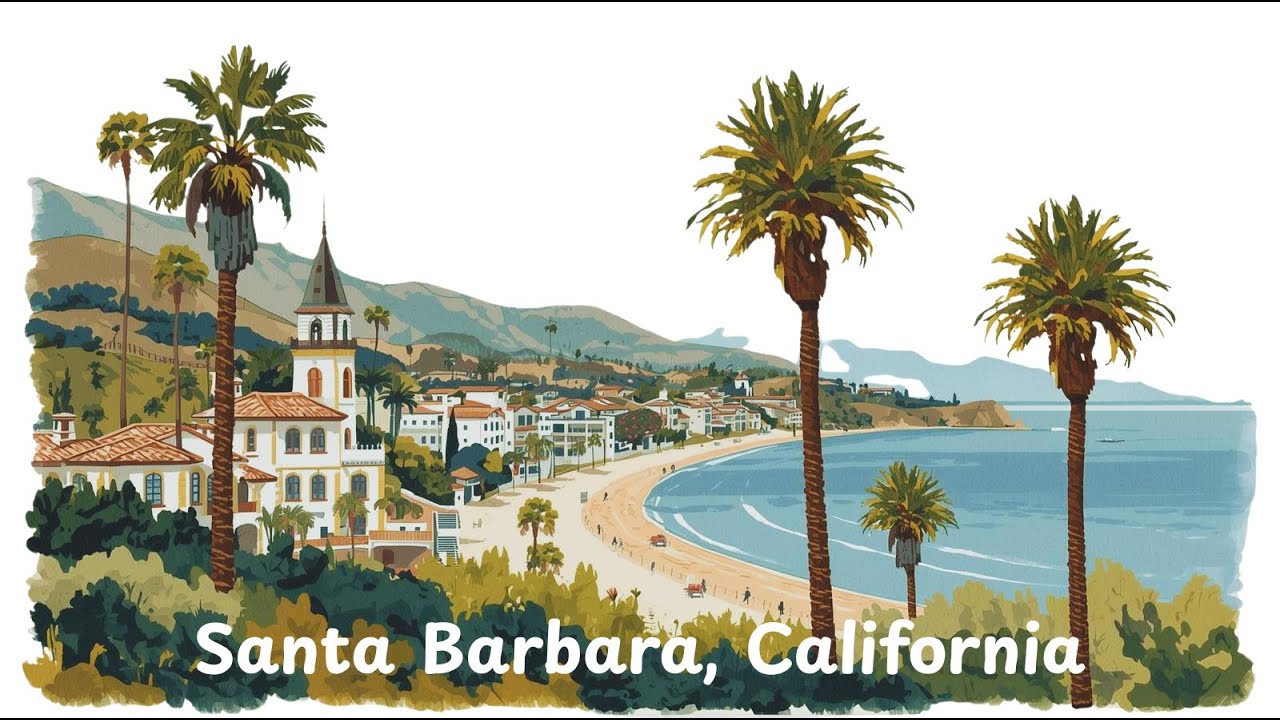 Santa Barbara 2025, Walking Tour in Santa Barbara, California 4K