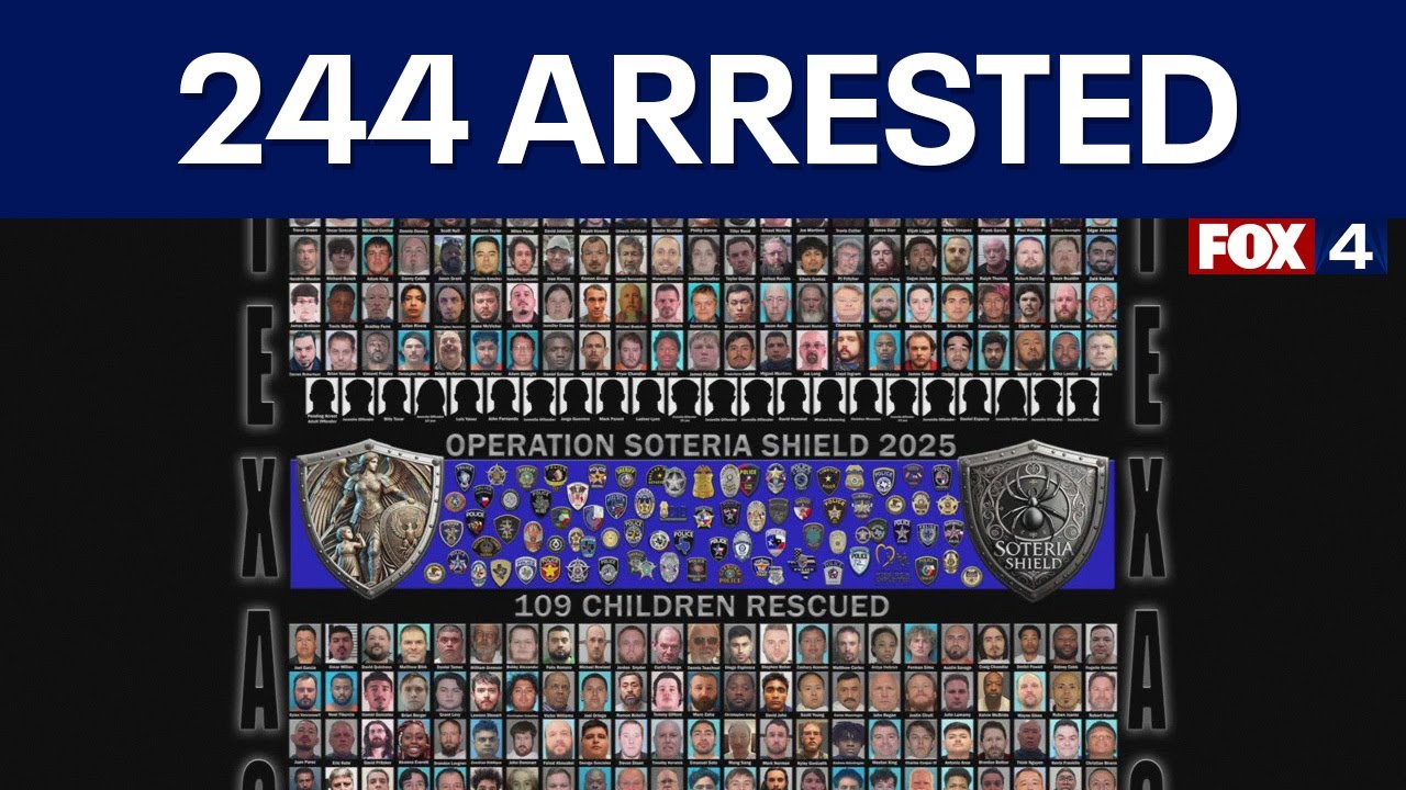 244 charged with child sex crimes in North Texas operation