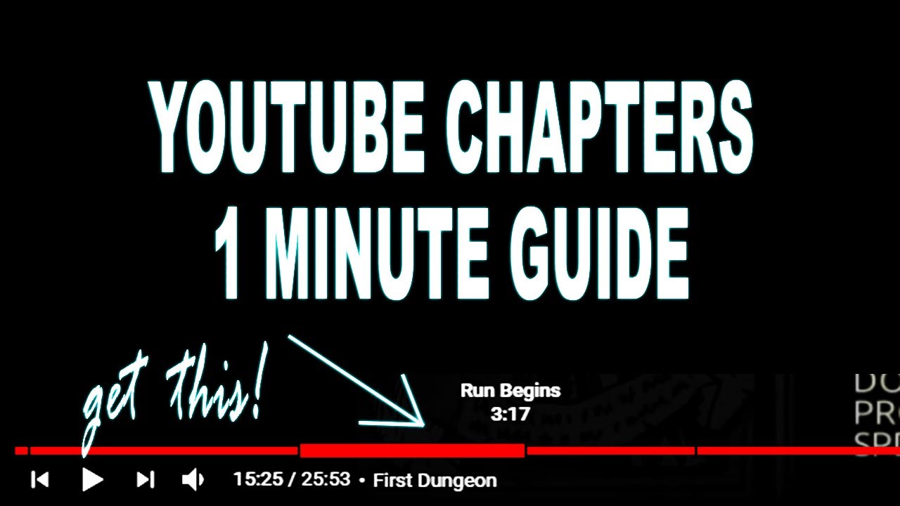 Quick Guide: How to add Chapters to your YouTube Video