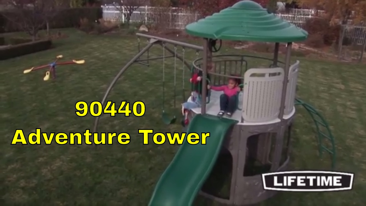 Lifetime Playground 90440 Adventure Tower Play Set in Earth Tones