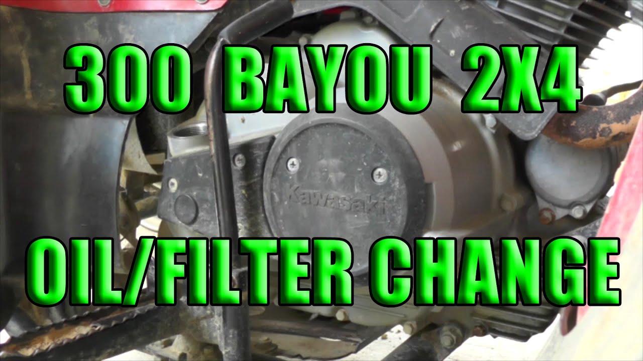 Kawasaki Bayou 300 Oil Change