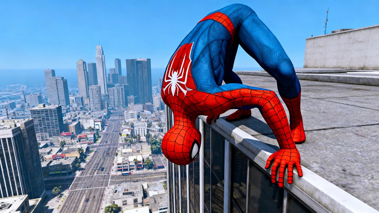 Spider-Man Goes Out of Control in GTA 5 😱 | Crazy Jumps & Brutal Fails #33